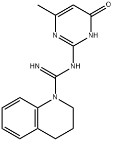 N-(4-羟基-6-甲基嘧啶-2-基)-3,4-二氢喹啉-1(2H)-甲脒, 1306753-50-3, 结构式