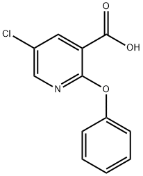 5-Chloro-2-phenoxynicotinic acid 化学構造式