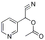 Cyano(pyridin-3-yl)methyl acetate 化学構造式