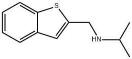 N-(1-Benzothien-2-ylmethyl)propan-2-amine hydrochloride 化学構造式