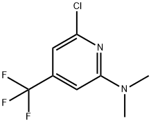 (6-Chloro-4-trifluoromethyl-pyridin-2-yl)-dimethyl-amine Struktur
