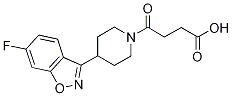 4-[4-(6-Fluoro-1,2-benzisoxazol-3-yl)piperidin-1-yl]-4-oxobutanoic acid Structure