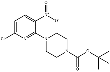 tert-Butyl 4-(6-chloro-3-nitropyridin-2-yl)-piperazine-1-carboxylate Structure