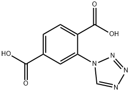2-(1H-四唑-1-基)对苯二甲酸 结构式