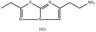 [2-(2-Ethylimidazo[2,1-b][1,3,4]thiadiazol-6-yl)-ethyl]amine dihydrochloride Structure