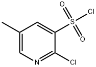2-Chloro-5-methyl-pyridine-3-sulfonyl chloride Struktur