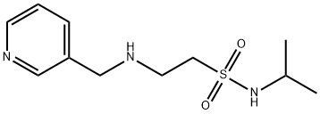 N-Isopropyl-2-[(pyridin-3-ylmethyl)amino]-ethanesulfonamide 化学構造式