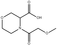 4-(甲氧基乙酰基)吗啉-3-羧酸 结构式