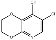 7-Chloro-2,3-dihydro-[1,4]dioxino[2,3-b]pyridin-8-ol Struktur