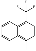 1-メチル-4-(トリフルオロメチル)ナフタレン 化学構造式