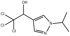 2,2,2-Trichloro-1-(1-isopropyl-1H-pyrazol-4-yl)ethanol Struktur