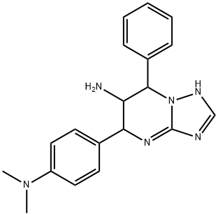 5-[4-(Dimethylamino)phenyl]-7-phenyl-4,5,6,7-tetrahydro[1,2,4]triazolo[1,5-a]pyrimidin-6-amine Struktur
