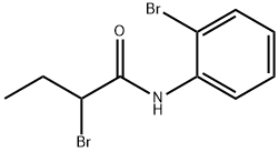 2-Bromo-N-(2-bromophenyl)butanamide 化学構造式