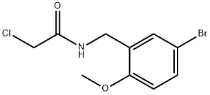 N-(5-溴-2-甲氧基苄基)-2-氯乙酰胺, 1172317-85-9, 结构式