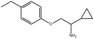 [1-Cyclopropyl-2-(4-ethylphenoxy)ethyl]amine Struktur