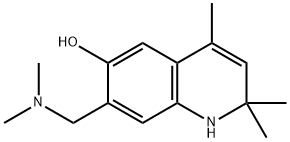 7-(二甲基氨基甲基)-2,2,4-三甲基-1H-喹啉-6-醇 结构式