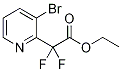 Ethyl difluoro(3-bromopyridin-2-yl)acetate Struktur
