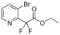 Ethyl difluoro(3-bromopyridin-2-yl)acetate,1216550-94-5,结构式