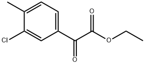 Ethyl 3-chloro-4-methylbenzoylformate 化学構造式