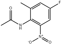 N-(4-Fluoro-2-methyl-6-nitrophenyl)acetamide 化学構造式