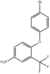 4-(4-溴苯氧基)-3-(三氟甲基)苯胺,74338-20-8,结构式