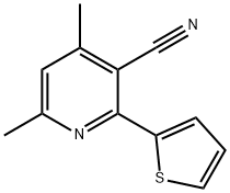 4,6-Dimethyl-2-thien-2-ylnicotinonitrile Structure