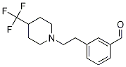 3-{2-[4-(Trifluoromethyl)piperidin-1-yl]ethyl}benzaldehyde Structure