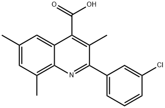 2-(3-CHLOROPHENYL)-3,6,8-TRIMETHYLQUINOLINE-4-CARBOXYLIC ACID price.