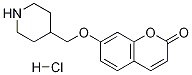 7-(4-PIPERIDINYLMETHOXY)-2H-CHROMEN-2-ONEHYDROCHLORIDE Structure
