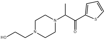 2-(4-(2-羟乙基)哌嗪-1-基)-1-(噻吩-2-基)丙-1-酮, 4506-87-0, 结构式