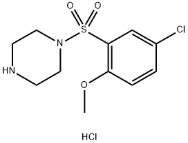 1-(5-Chloro-2-methoxy-benzenesulfonyl)-piperazinehydrochloride Structure