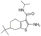 2-氨基-6-叔丁基-N-异丙基-4,5,6,7-四氢-1-苯并噻吩-3-甲酰胺,,结构式