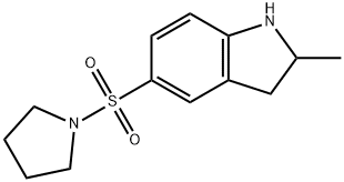 2-Methyl-5-(pyrrolidin-1-ylsulfonyl)indoline Structure