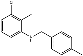 3-Chloro-2-methyl-N-(4-methylbenzyl)aniline Structure