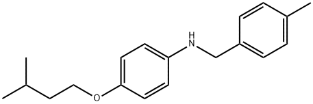 4-(Isopentyloxy)-N-(4-methylbenzyl)aniline Structure