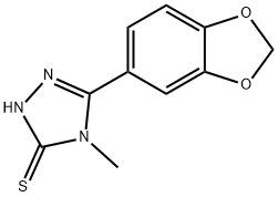 5-(1,3-Benzodioxol-5-yl)-4-methyl-4H-1,2,4-triazole-3-thiol Struktur