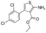 2-氨基-4-(2,4-二氯苯基)噻吩-3-甲酸乙酯 结构式