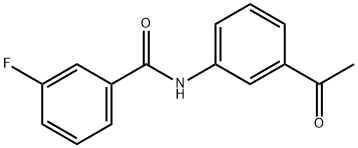 N-(3-乙酰苯基)-3-氟-苯甲酰胺,194783-81-8,结构式