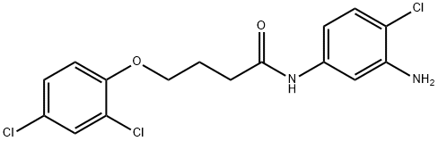 N-(3-Amino-4-chlorophenyl)-4-(2,4-dichlorophenoxy)butanamide 结构式