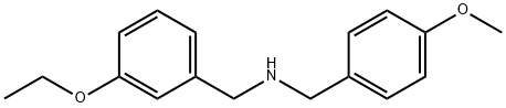 N-(3-Ethoxybenzyl)(4-methoxyphenyl)methanamine 化学構造式