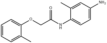 N-(4-Amino-2-methylphenyl)-2-(2-methylphenoxy)-acetamide 化学構造式