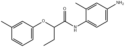 N-(4-Amino-2-methylphenyl)-2-(3-methylphenoxy)-butanamide Struktur