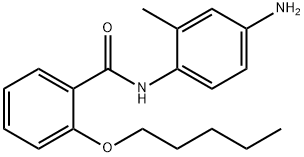 N-(4-Amino-2-methylphenyl)-2-(pentyloxy)benzamide,1020057-79-7,结构式