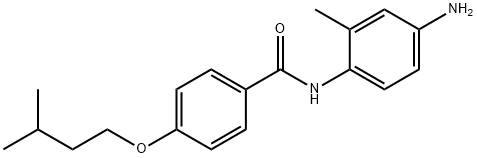 N-(4-Amino-2-methylphenyl)-4-(isopentyloxy)-benzamide 结构式