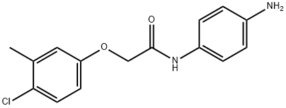 N-(4-Aminophenyl)-2-(4-chloro-3-methylphenoxy)-acetamide Struktur