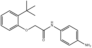 N-(4-Aminophenyl)-2-[2-(tert-butyl)phenoxy]-acetamide Structure