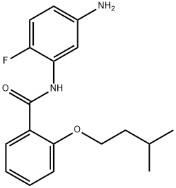 N-(5-Amino-2-fluorophenyl)-2-(isopentyloxy)-benzamide Structure