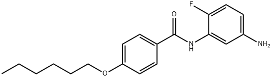 N-(5-Amino-2-fluorophenyl)-4-(hexyloxy)benzamide 结构式