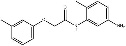N-(5-Amino-2-methylphenyl)-2-(3-methylphenoxy)-acetamide Struktur