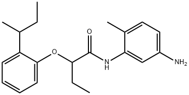 N-(5-Amino-2-methylphenyl)-2-[2-(sec-butyl)-phenoxy]butanamide,1020055-00-8,结构式